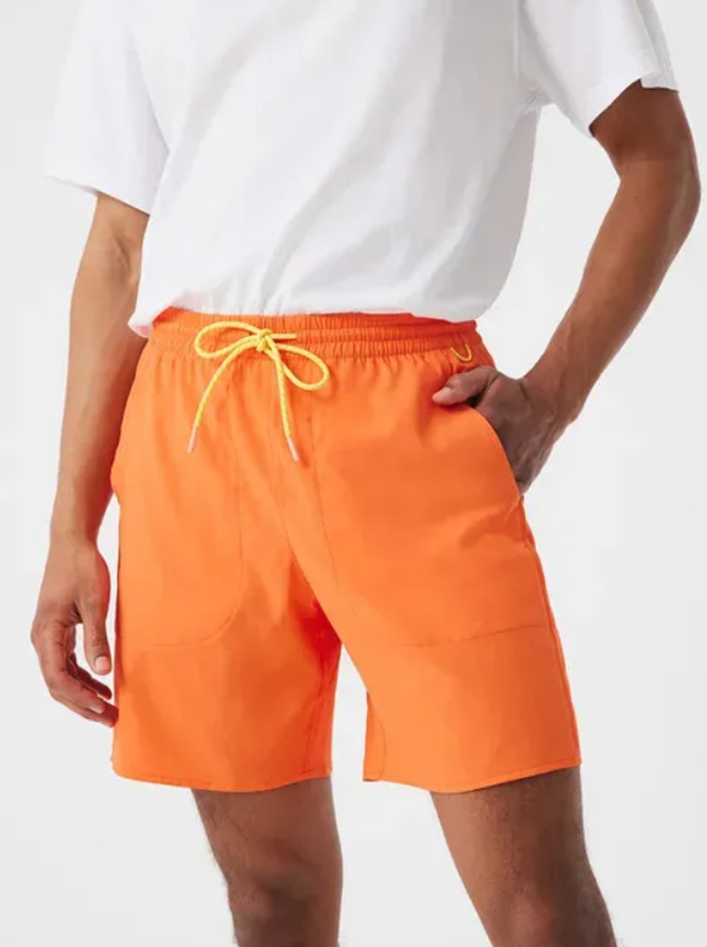 OUTDOOR VOICES Men's SolarCool 7" Beach Short XS Hibiscus Orange Mesh Liner NWT - Picture 1 of 9